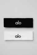 Glow Sweatband (2-Pack) - Black/White