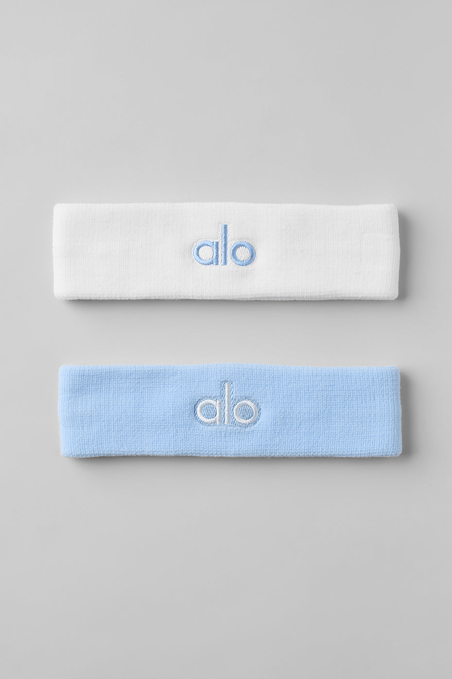 Glow Sweatband (2-Pack) - Seashell Blue/White