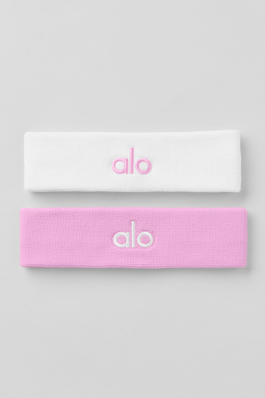 Glow Sweatband (2-Pack) - Candy Heart Pink/White