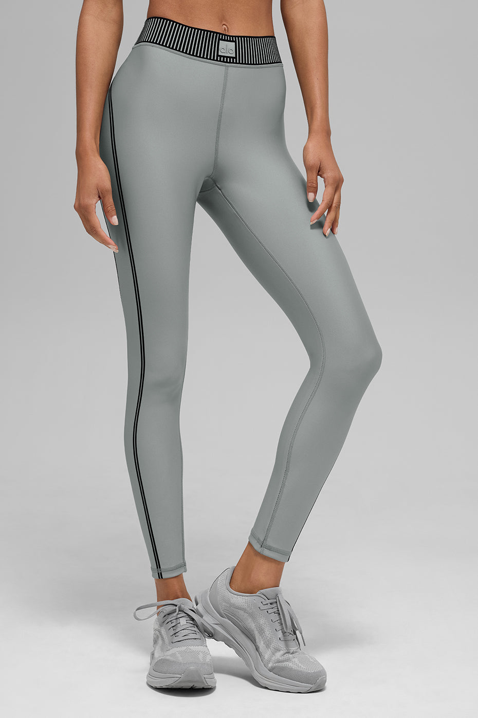 Airlift High-Waist 7/8 Line Up Set - Lunar Grey