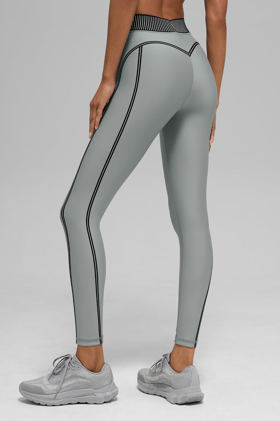 Airlift High-Waist 7/8 Line Up Set - Lunar Grey
