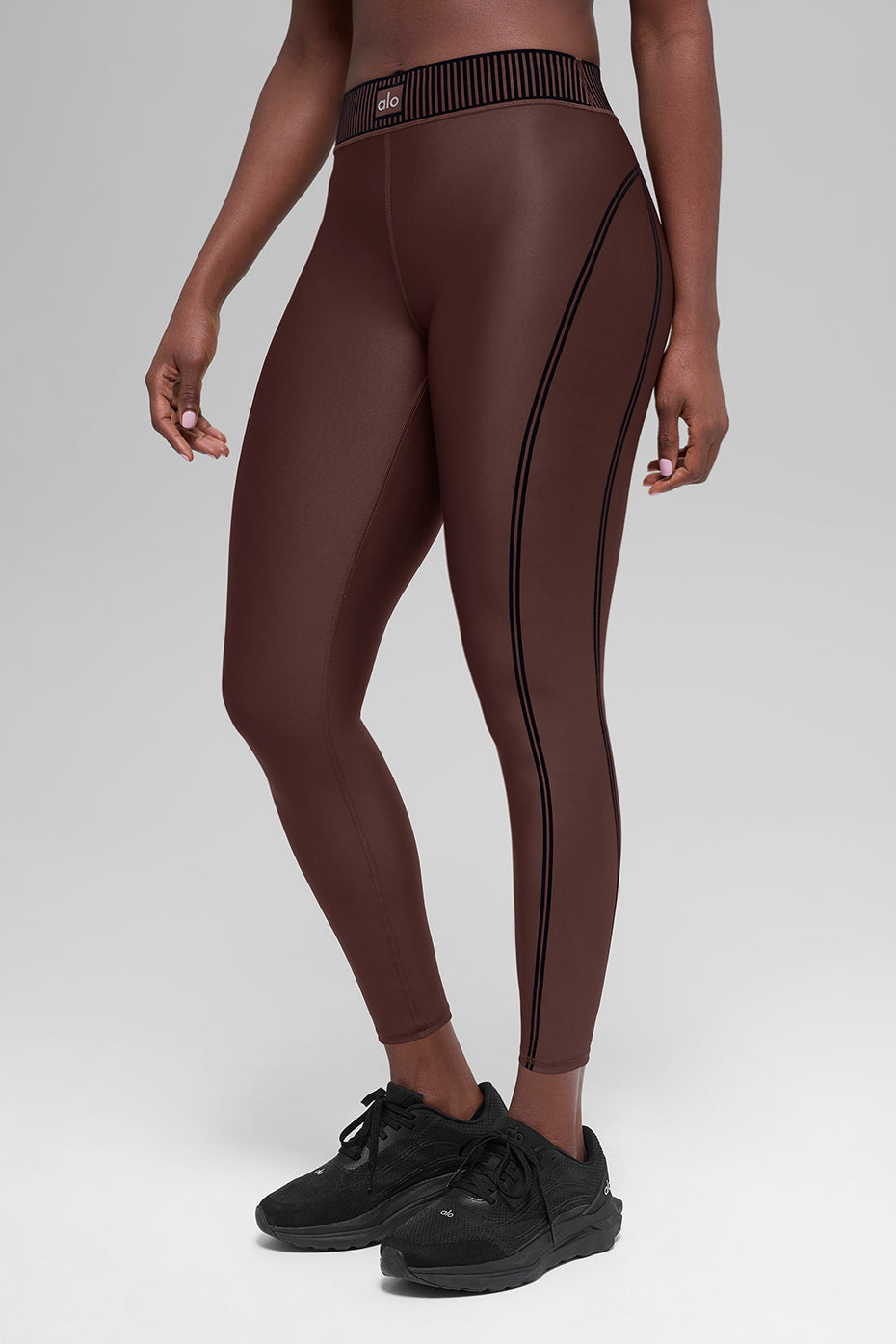Airlift High-Waist 7/8 Line Up Set - Brownstone